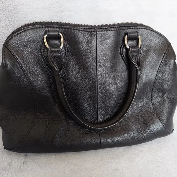 Black leather handbag - Picture 2 of 5